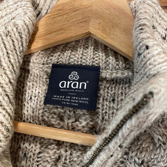 Aran Irish wool sweater - Picture 3 of 5